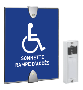 Carillon et affiche PVC pour PMR Urmet