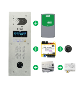 PACK LISA 2LT25 1P interphone 2 fils avec tous les accessoires