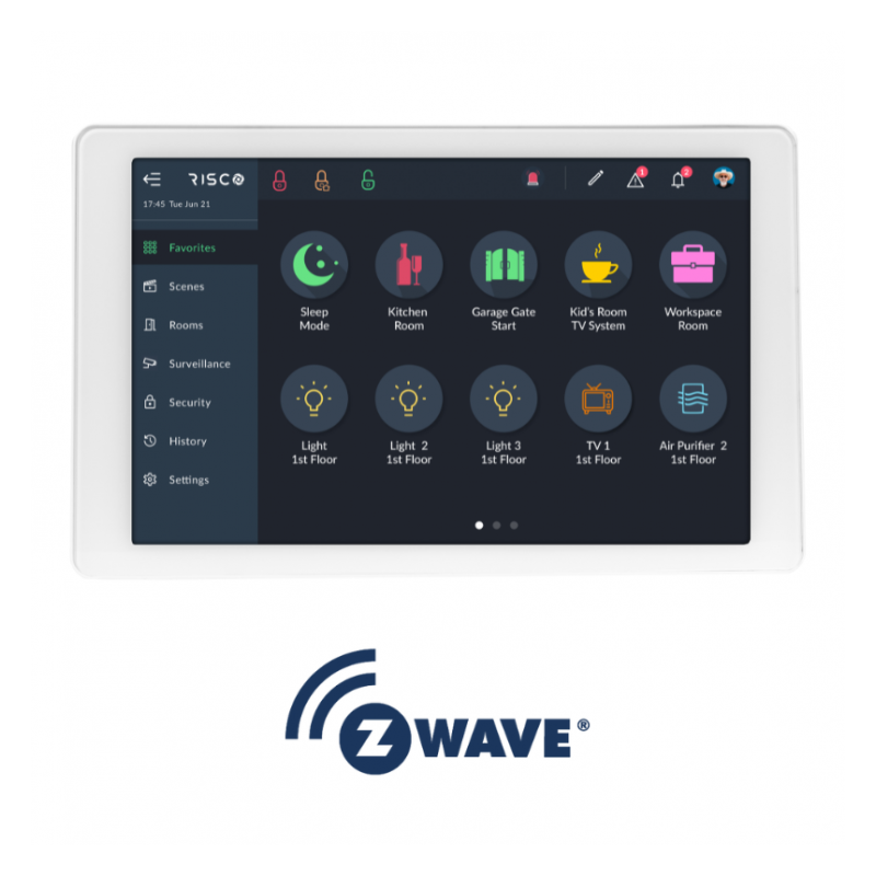 Smart Home RisControl Zwave domotique RISCO - Confodis