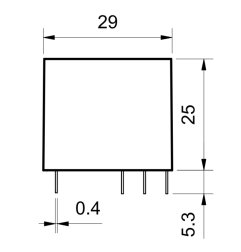 Finder - Relais de circuit imprimé 2RT 8A 24V DC