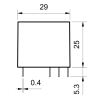 cotes dimensions mini relais finder