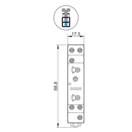 Finder - Relais temporisé 1RT 16A 12V AC - 24V DC