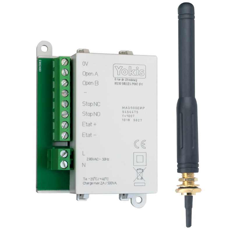 Module actionneur pour automatisme FAAC 5454476 avec antenne