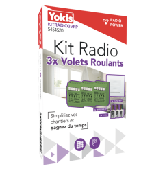 Kit modules et télécommande volet roulant 5454520 Radio Power