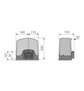 Dimensions opérateur ACE FAST