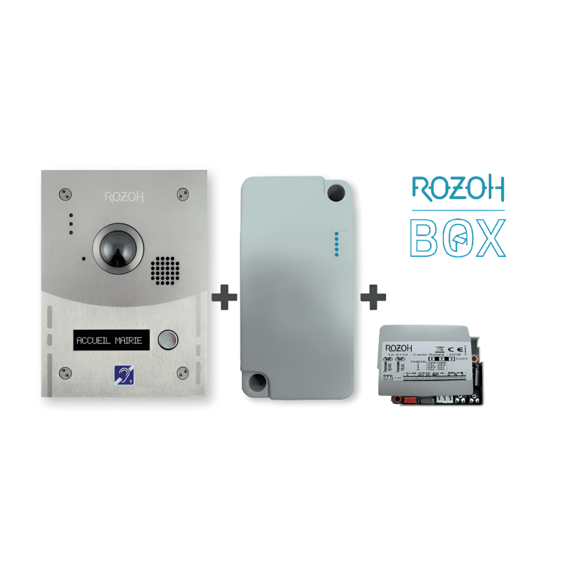 interphone vidéo avec carte GSM et carte relais rozoh box R501-0004 | Confodis