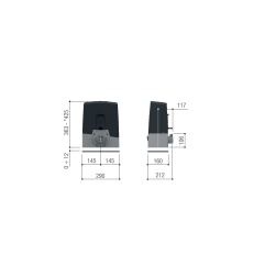 CAME - KIT BXV portail coulissant 24V BXV400