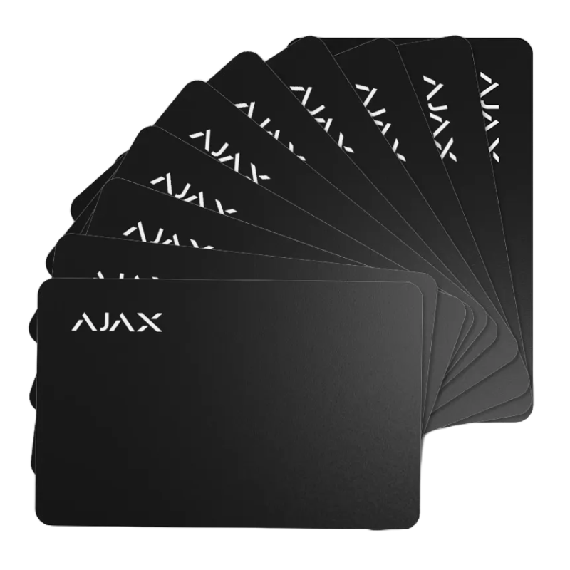 AJAX - Lot de 10 cartes Pass (noires) Confodis