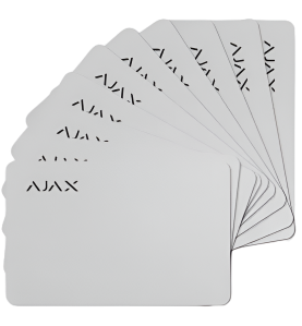 AJAX - Lot de 10 cartes Pass (blanches) Confodis