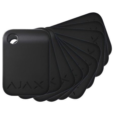 AJAX - Lot de 10 badges Tag (noirs) Confodis