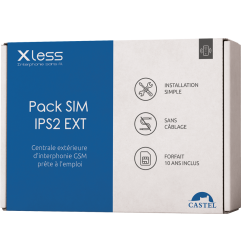 Pack Castel Interface IPS2 GSM extérieure et Portier XLess 1B - Confodis