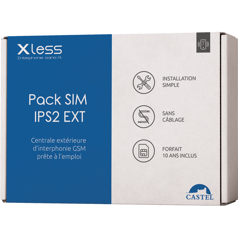 Pack Castel Interface IPS2 GSM extérieure et Portier XLess 1B - Confodis