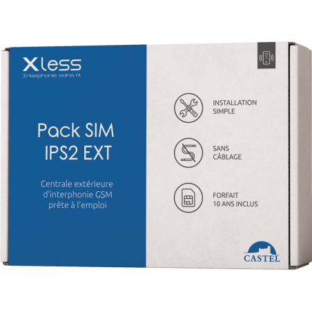 Pack Castel Interface IPS2 GSM extérieure et Portier XLess 1B - Confodis