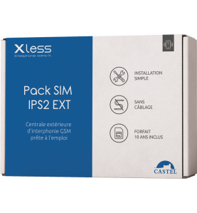 Pack Castel Interface IPS2 GSM extérieure et Portier XLess 1B - Confodis