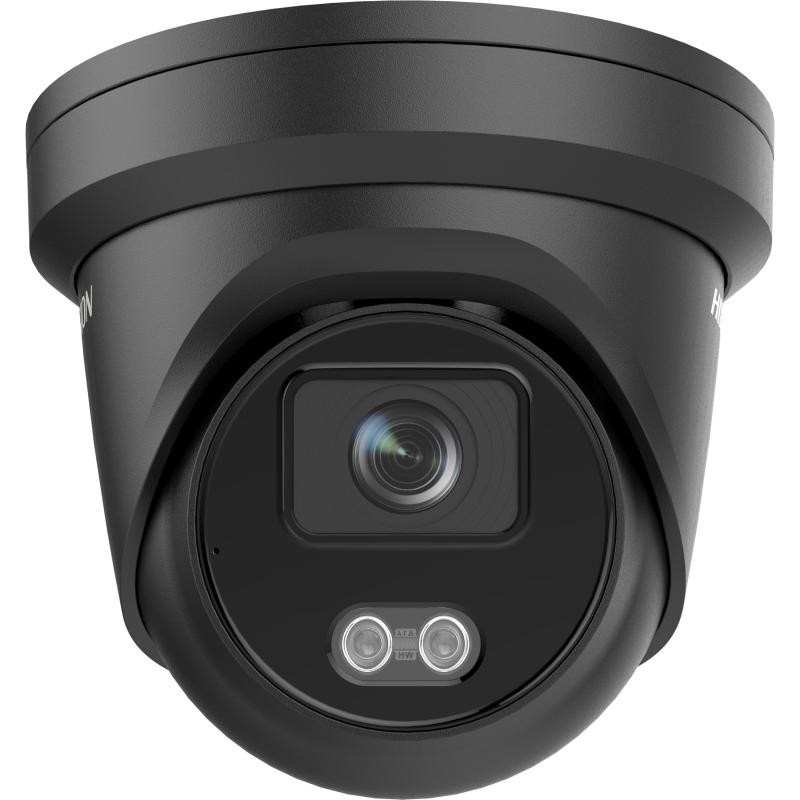 Hikvision Caméra tourelle 4MP ColorVu 2,8 mm (noire) - Confodis