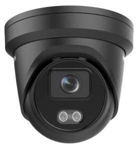 Hikvision Caméra tourelle 4MP ColorVu 2,8 mm (noire) - Confodis