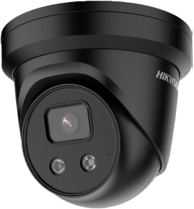 Hikvision Caméra tourelle 8MP AcuSense 4K (noire) - Confodis