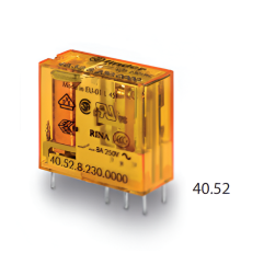 Relais circuit imprimé 2RT 8A 12VAC 240 152 FINDER - Confodis