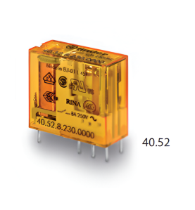 Relais circuit imprimé 2RT 8A 12VAC 240 152 FINDER - Confodis