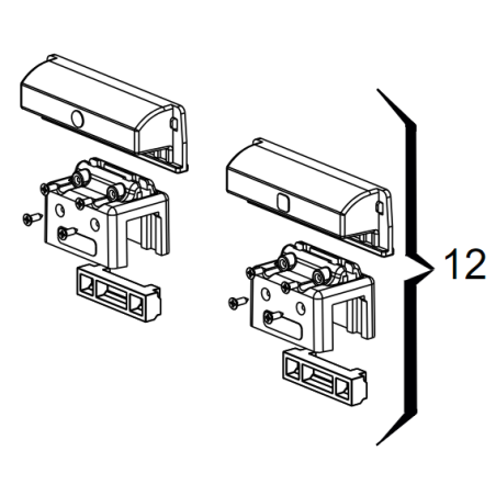 FAAC - AIMANT ET PLAQUETTE FDC 740 / C720 / C721