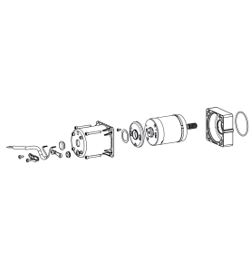 Schéma Moteur 24 V opérateur FAAC 390 | Confodis