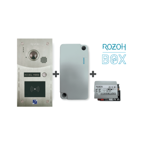 interphone vidéo avec carte GSM et carte relais rozoh box R501-0005 | Confodis